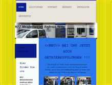 Tablet Screenshot of kfz-witte.de